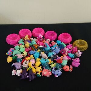 Hatchimals CollEGGtibles Lot - Silver, Pink, Purple w/ Nests - Cute Animals